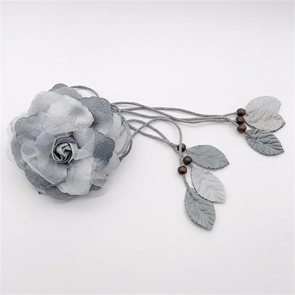 Chiffon Flower Tassels Bedroom Living Room Soft Decoration Home Curtain Straps(E)