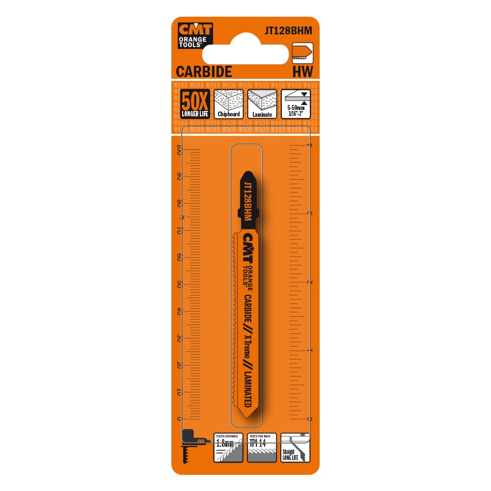 CMT Orange Tools JT128BHM - Brzeszczot do piły Xtreme Laminat/HPL HW 92x1,8x14TPI (proste)