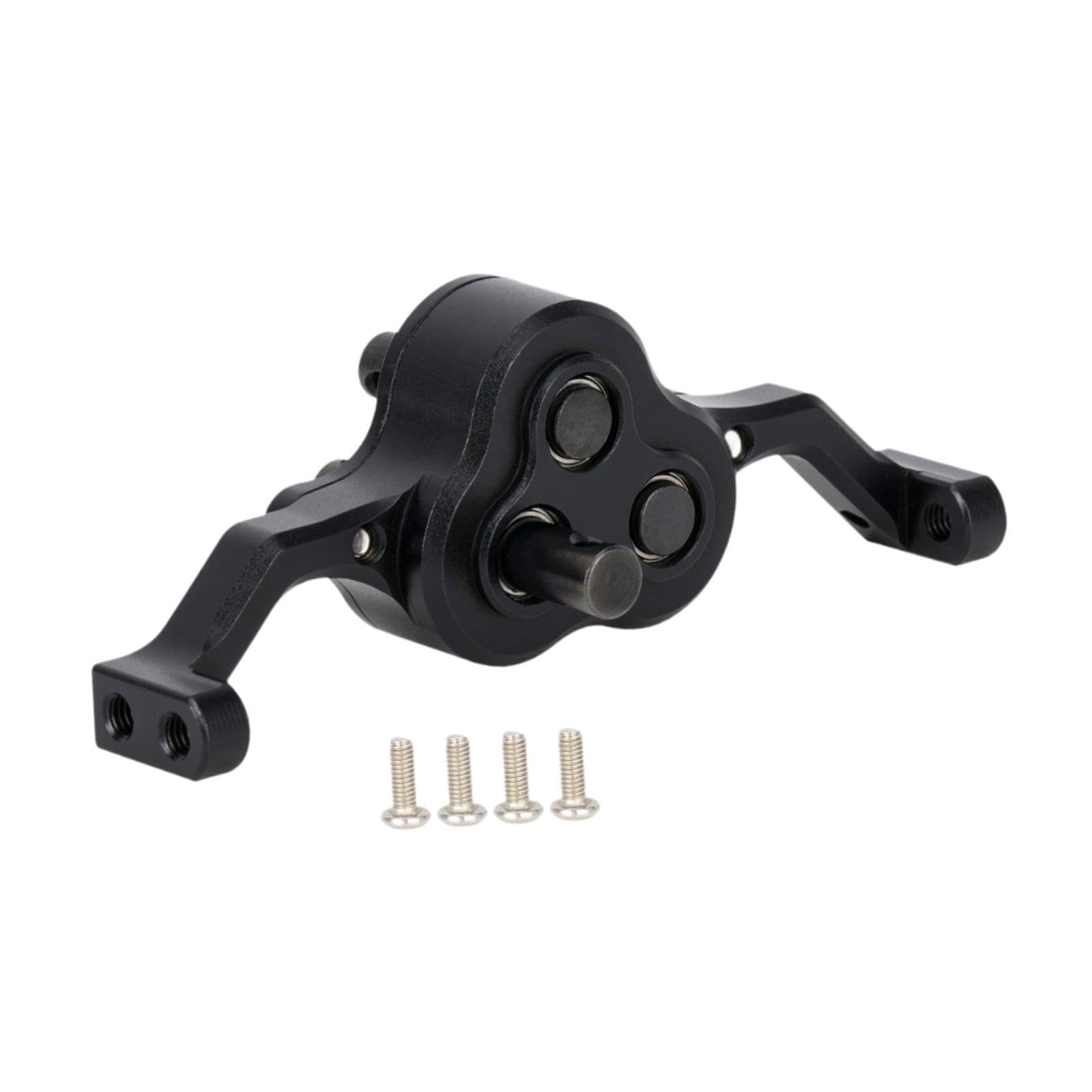 Colcolo Caja de Transferencia RC 1:10, cojinete de Soporte Ajustable, Caja de Cambios de transmisión, Repuesto para Modelo de Coche y camión RC, Accesorio de, Negro