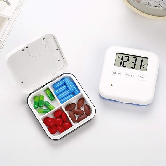 Weikeya Pastillero vibrador con pitido y Alarma de vibración ...