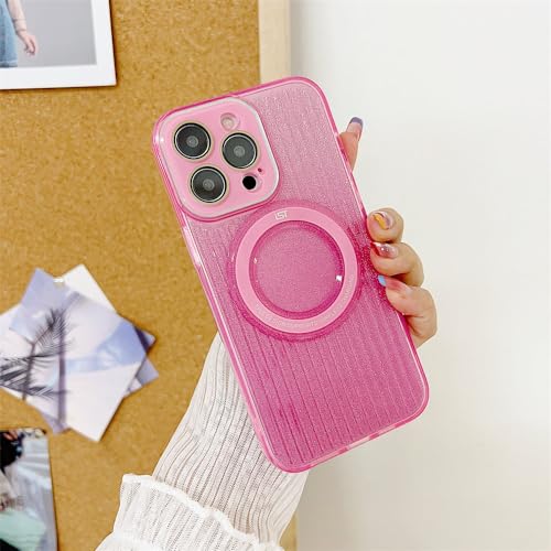 Housse pour iPhone 14 Pro Max silicone souple à rayures roses