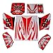 HMParts Pit Bike/Dirt Bike Top Adesivo Set Rosso