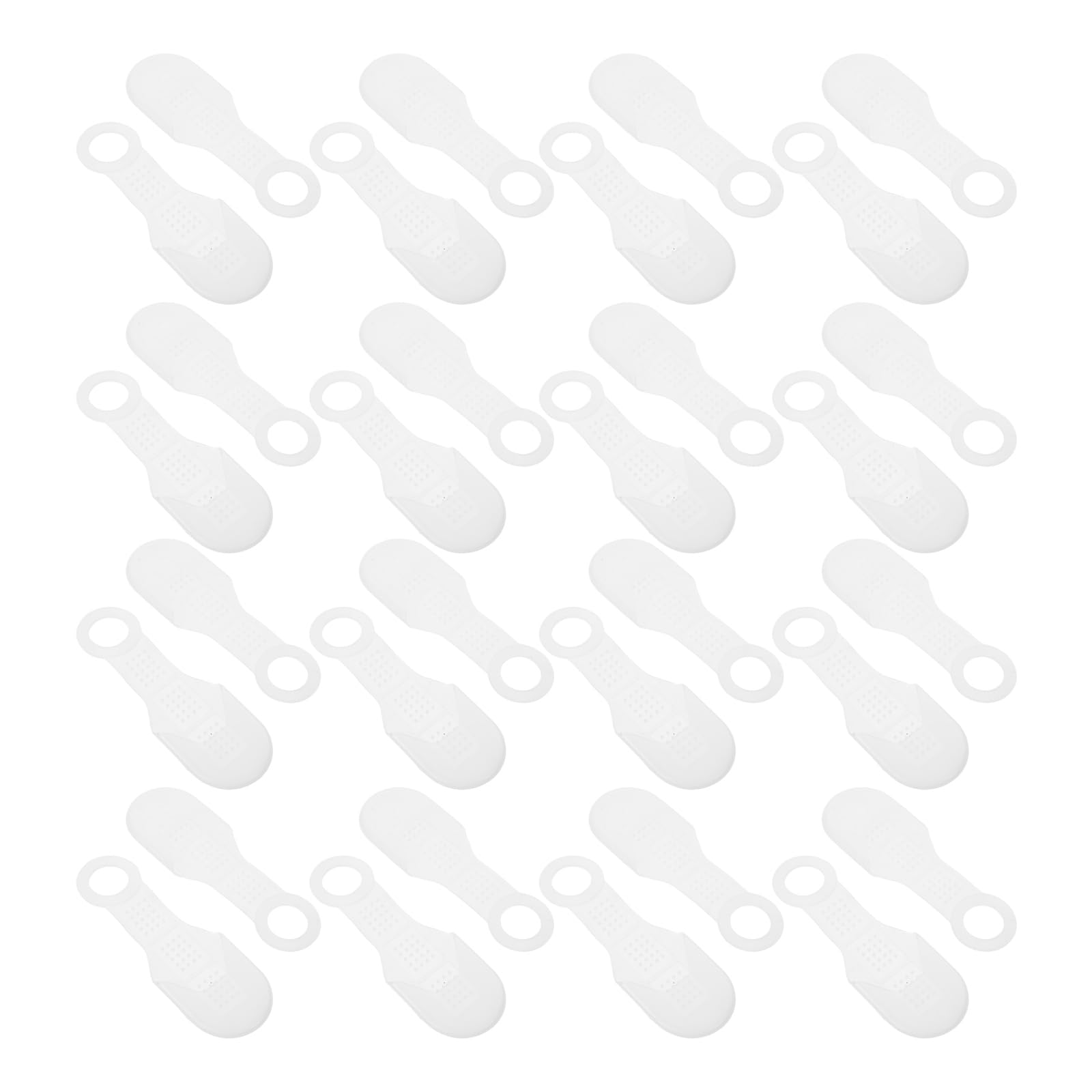 Bandes antidérapantes en silicone transparent GALPADA pour 100 cintres en bois