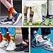 WeciBor Men's Dress Funny Crazy Novelty Colorful Cotton Crew Socks, 12 Pack Multicolor Geometric, Size 10-13