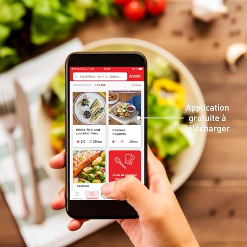 Moulinex Easy Fry air fryer, multicuiseur et four, 20 L, 10 programmes, friteuse sans huile, 3 niveaux de cuisson, compact, extra crisp, noir, AL605820