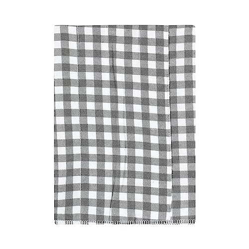 Image of Hudson Baby Unisex Baby Cotton Poly Flannel Burp Cloths, Farm Friends Grey 4-Pack, One Size