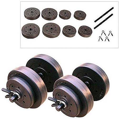 TrustyTrade New Golds Gym 40 Lb Vinyl Dumbbell Set Weight Dumbbells Hand Weights Adjustable