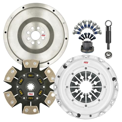 ClutchMaxPRO Performance Stage 4 Clutch Kit with Flywheel Compatible with BMW 2001-2003 E46 328i 328Ci 330i 330Ci (CP03949HDCFW-ST4)