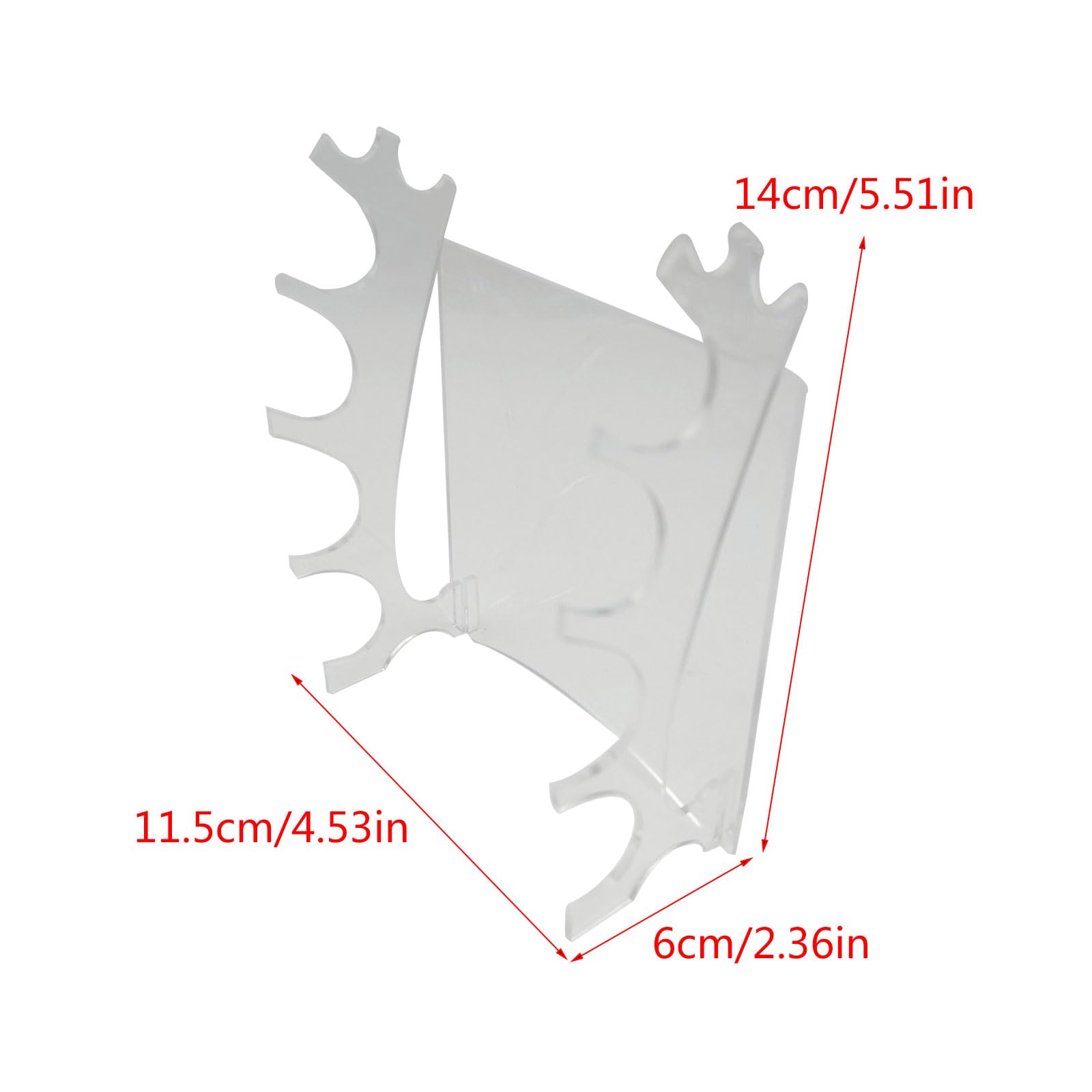 2/8 pezzi acrilico portapenne espositore multifunzionale porta pennelli cosmetici pennello rack penna a sfera organizer rimovibile
