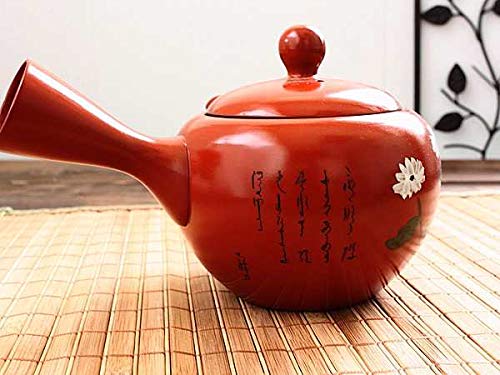 Amazon｜常滑焼 朱泥キク急須※ステンレス製茶漉し付き (和食器 ポット