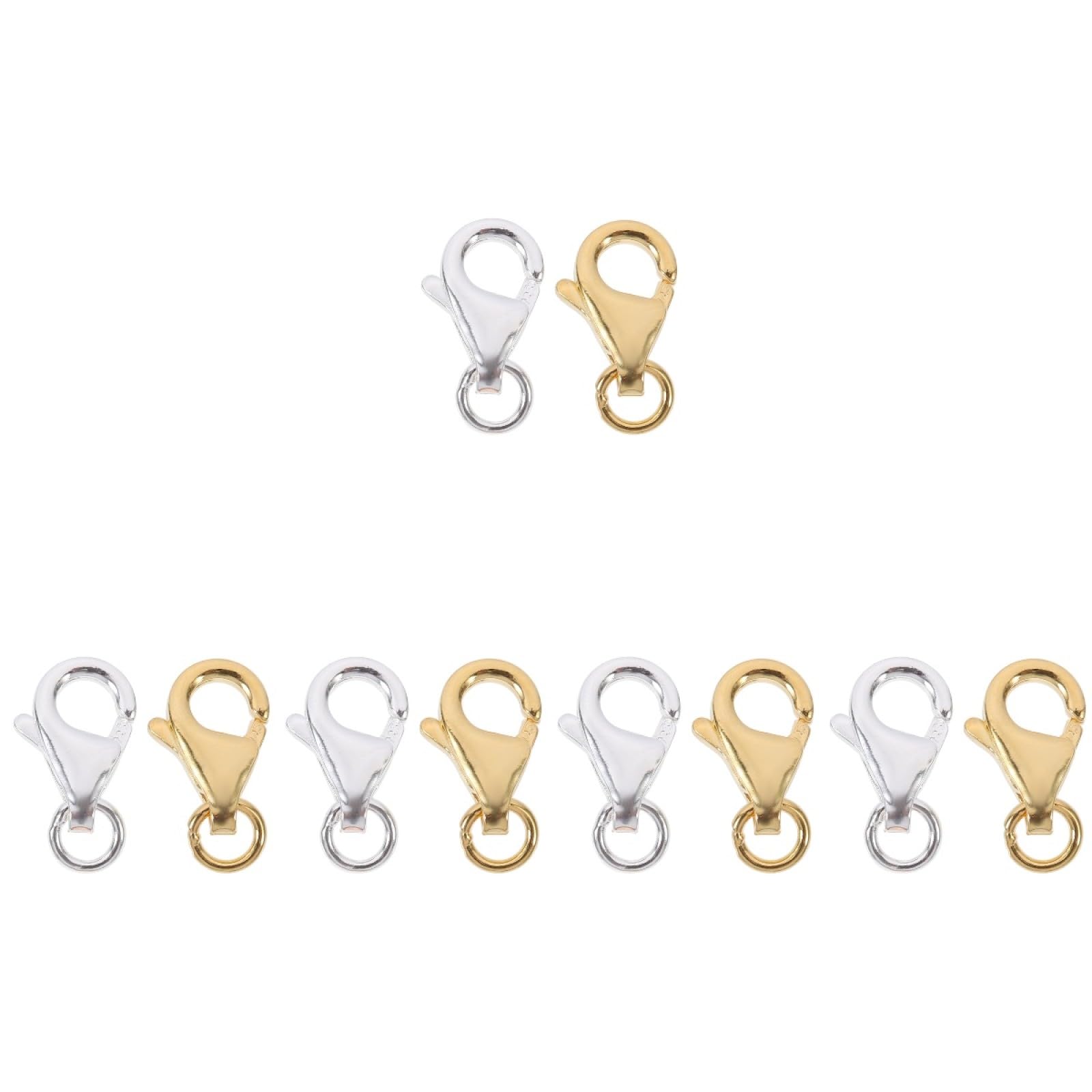 Operitacx 10sets Chiusure Per Collane e Bracciali Fai Da Te Materiali Per Gioielli e Accessori Artigianali Per Creazioni Uniche