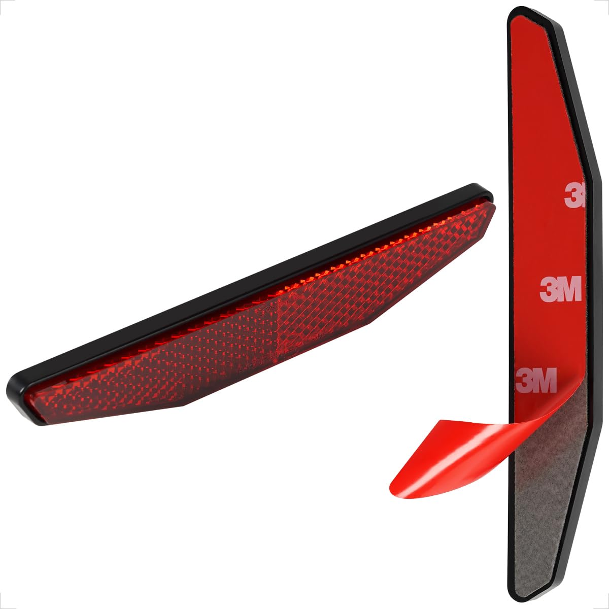 evermotor Rückstrahler Motorrad E4-Geprüft, 2 Stück Rot Reflektor Hinten Katzenaugen Universal, Kennzeichenhalter Motorrad Reflektoren e geprüft