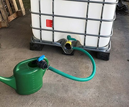 Confezione Da 2 Beccucci Di Scarico Con Dado Per Serbatoio Dell Acqua Ibc Da 1000 Litri Prolunga Per Tubo Flessibile Adattatore Per Ugello Beccu 99136963 - Foto 5