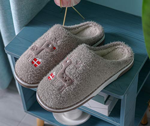 Vunavueya Donna Pantofole Scarpe Uomo Inverno