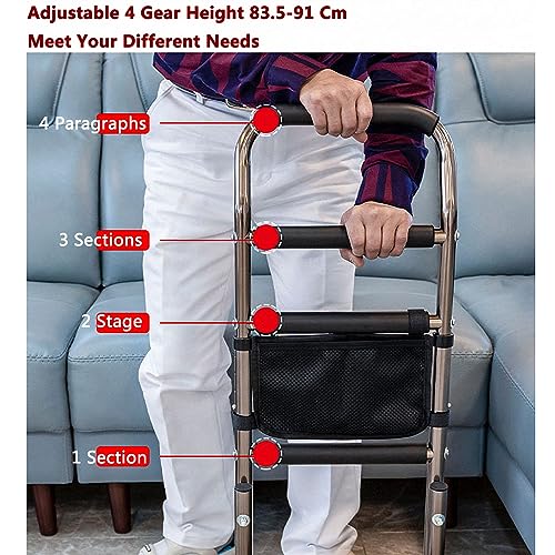 Bastón de cama para ancianos con barra de soporte regulable de 91 cm 3