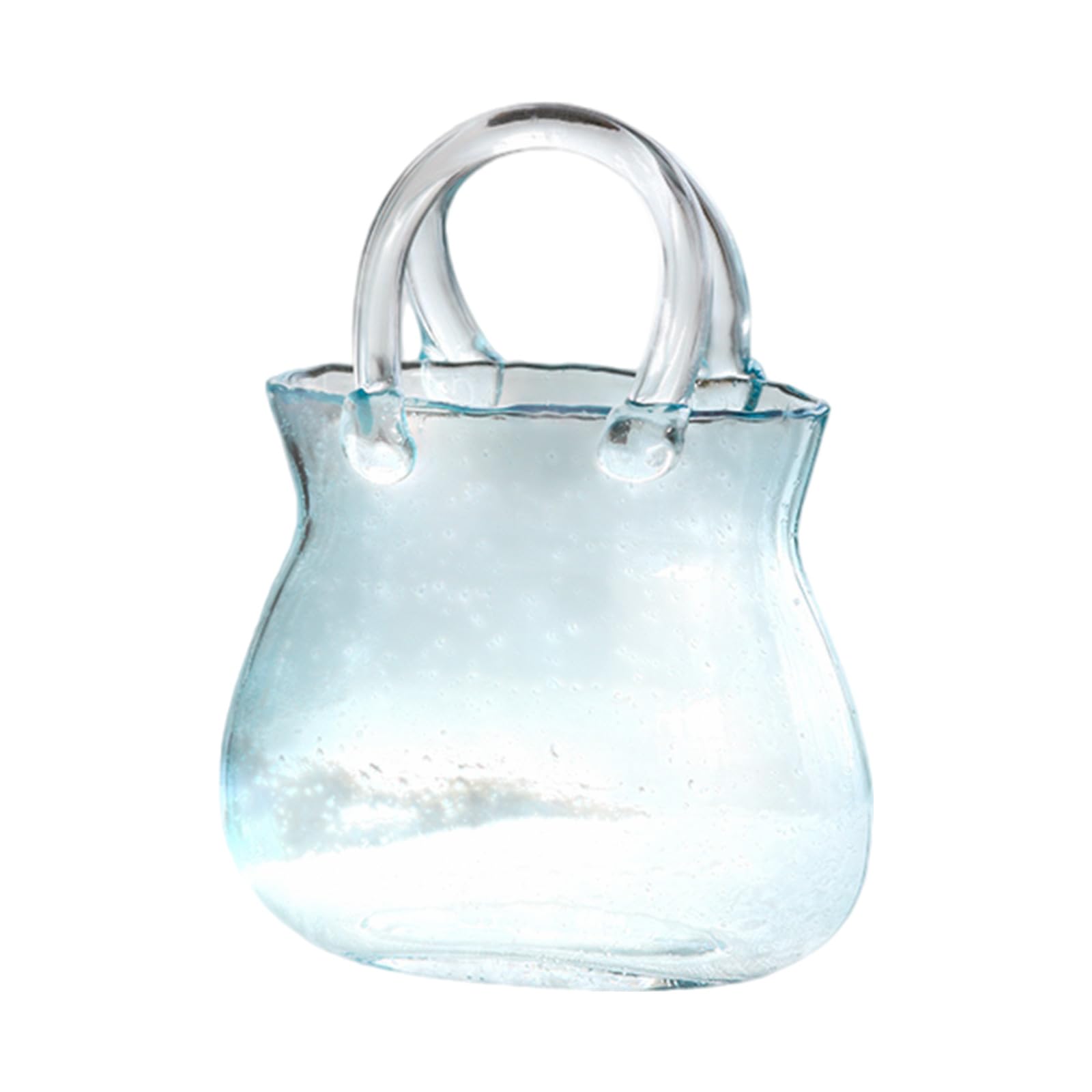 NVOQILIN Vases Centerpiece Glass Handbag Decoration for Home Decoraion Birthday Wedding Housewarming Gift Decorative Glass Jar