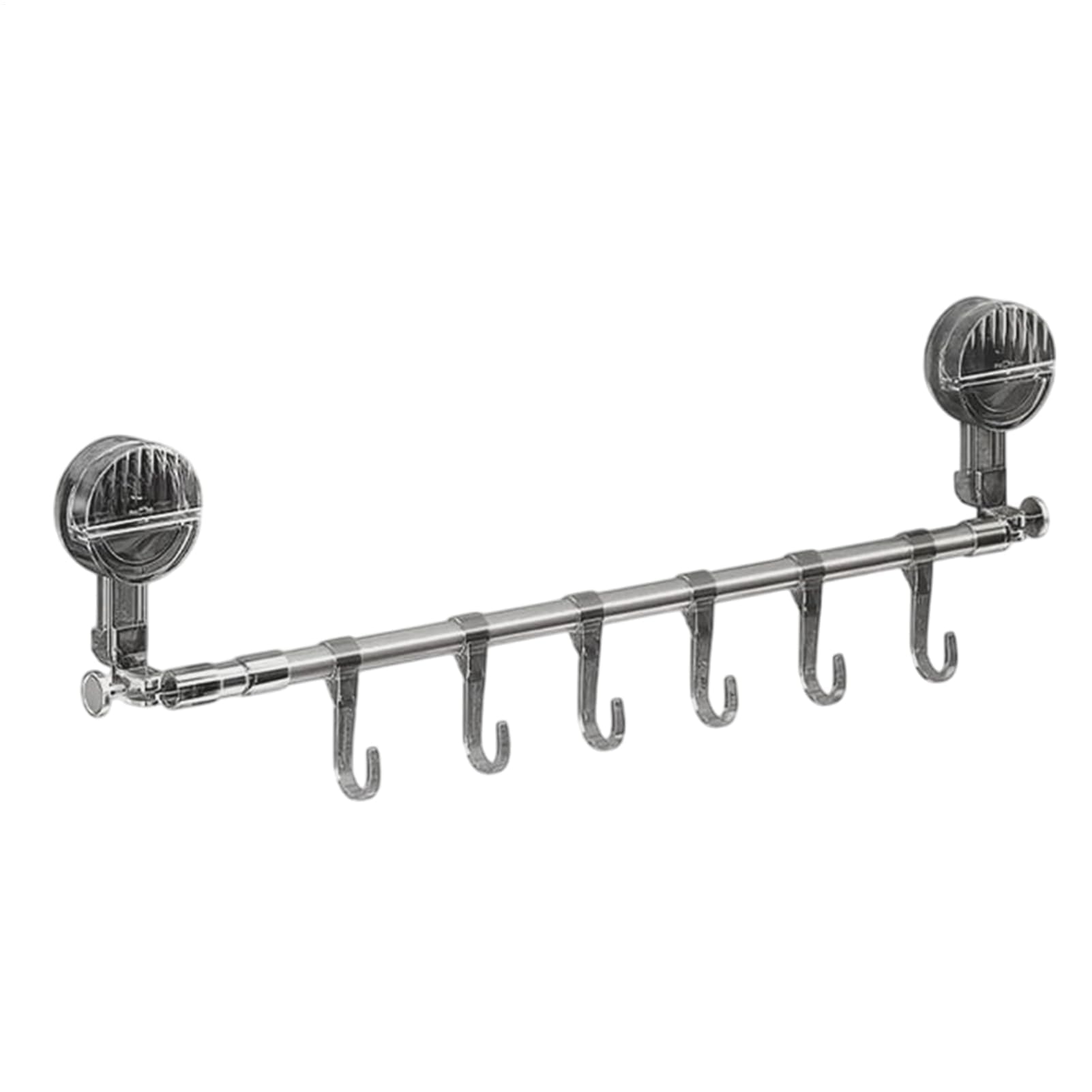Coat Rack with Hooks Towel Rail - Extendable Stainless Steel Bath Holder,Bathroom