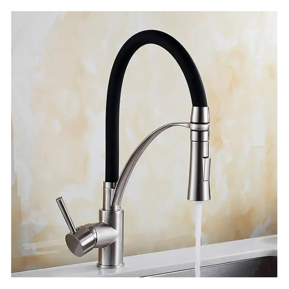 Kitchen Mixer Sink Faucet Brass Torneira Tap Kitchen Faucets Hot Cold Deck Mounted Bath Mixer Tap XT-145(Nickel)