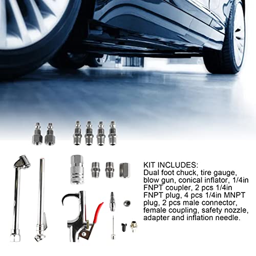 Nimomo 17 PCS Air Blow Gun Kit Air Compressor Accessories Kit - Image 2