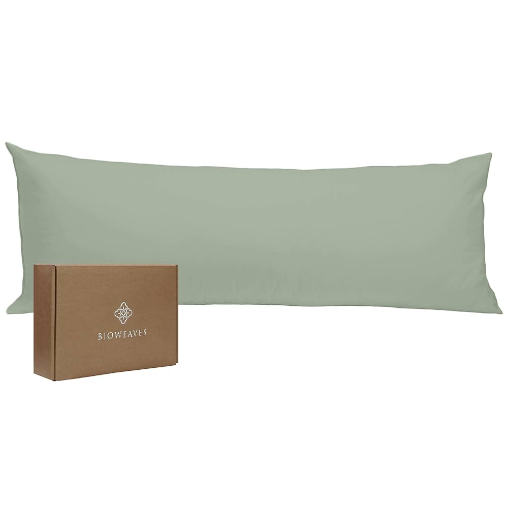 Amazon.com: Bioweaves 100% Organic Cotton Body Pillow Cover