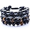 WRCXSTONE-Natural-Stone-Bracelet-Mens-Black-Lava-Rock-Bracelet-Tiger-Eye-Gemstone-Bracelet-Yoga-Essential-Oil-Bracelet-Charm-Gift WRCXSTONE Natural Stone Bracelet Mens Black Lava Rock Bracelet Tiger Eye Gemstone Bracelet Yoga Essential Oil Bracelet Charm Gift