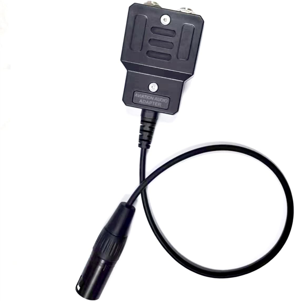 GA Dual Plugs General Aviation Headset Double Pins to Airbus XLR 5 Pin Adapter Convert Mono and Stereo Audio Connector for Pilot Headsets Aircraft Airplane Helicopter Cable Cord