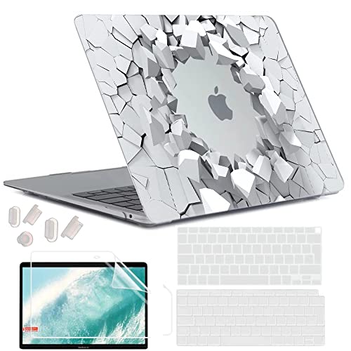 MUSHUI 4 in 1 Case for MacBook Air 13 inch 2020 2019 2018 Release M1 A2337 A2179 A1932 Retina Display Touch ID