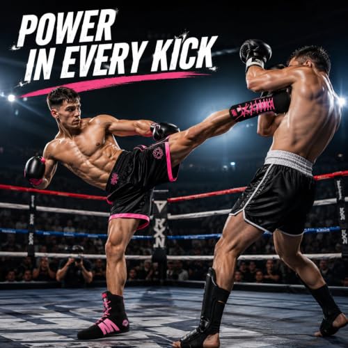 Image of RXN Gold Medal Boxing Shoes for Men | Lightweight High Top Boxing Boots with Anti-Slip Non-Marking Rubber Sole | Breathable Mesh Upper | Training, Sparring & Competition Boxing Shoes