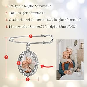 Weddingbouquetpersonalizedphotocharmmemorialkeepsakeboutonnierepinbroochpicturecustommemorialgiftformotherofbrideorgroom Urban Country Home Decor Wedding bouquet personalized photo charm memorial keepsake boutonniere pin brooch picture custom memorial gift for mother of bride or groom urban country home decor