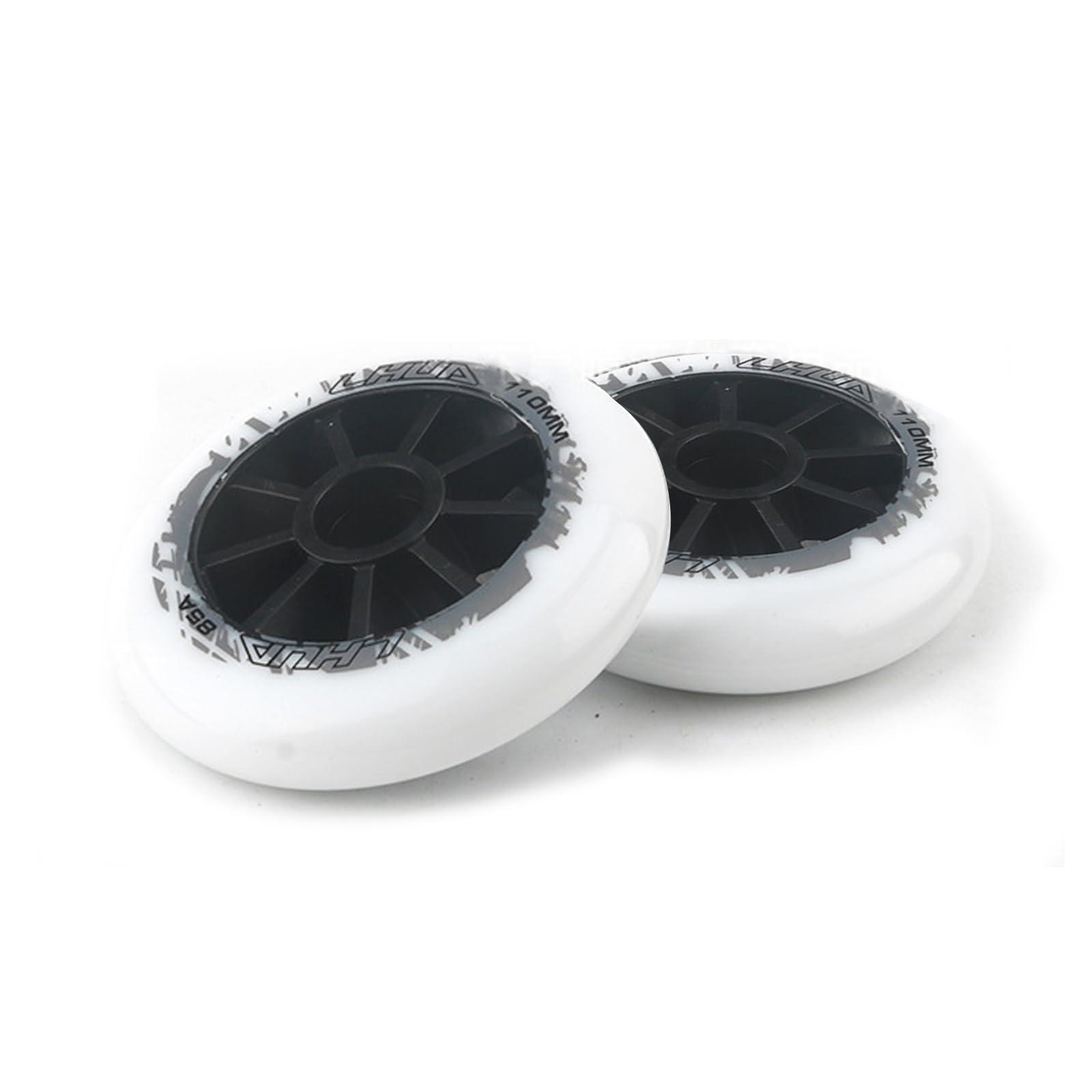 Generico Rotelle per Pattini in Linea Esterno Interno Ruote di Ricambio per Pattinaggio di velocità in Linea Professionali da 90 mm, 100 mm E 110 mm, Durezza della Gomma PU 85A