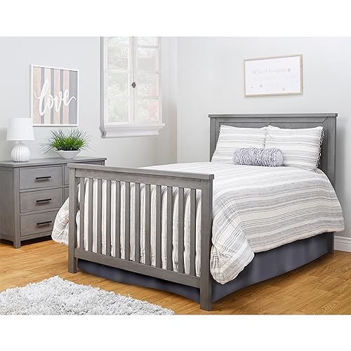 Sorelle Furniture Westley Crib, Classic 4-In-1 Convertible Pannel Crib, Baby Crib Made of Wood, Non-Toxic Finish, Wooden Baby Bed, Toddler Bed, Child’s Daybed-Grigio - Thumbnail 7