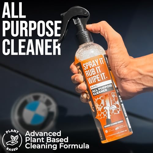 Image of CAR 101 All Purpose Cleaner With Towel - 300ml (Pack Of 2)|Multi-Surface Deep Cleaning Formula for Car Interior & Exterior|Spray for Dashboard,Kitchen,Leather,Bike & Equipment|Fast-Acting Dirt Remover