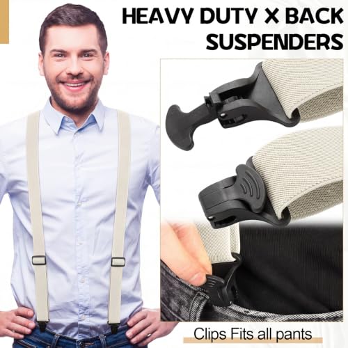 Image of Janmercy Men X-Back Hidden Suspender Airport Friendly