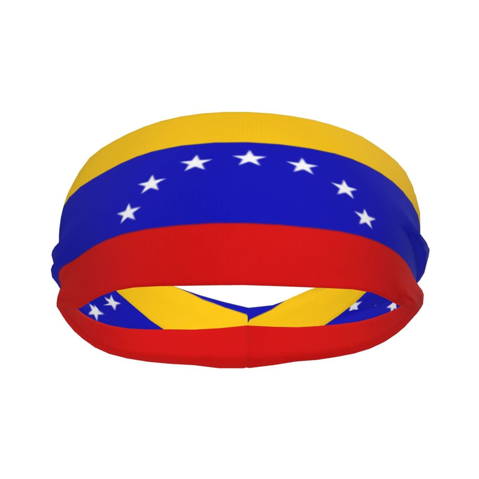 Venezuela Flag Sports Headbands Lightweight Hairband Stretchy Moisture Wicking Workout Sweatbands for Men Women