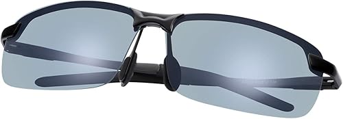 Gafas de sol polarizadas fotocrómicas Al-Mg con montura de metal para hombre, protección UV, antirreflejos, reduce la fatiga ocular