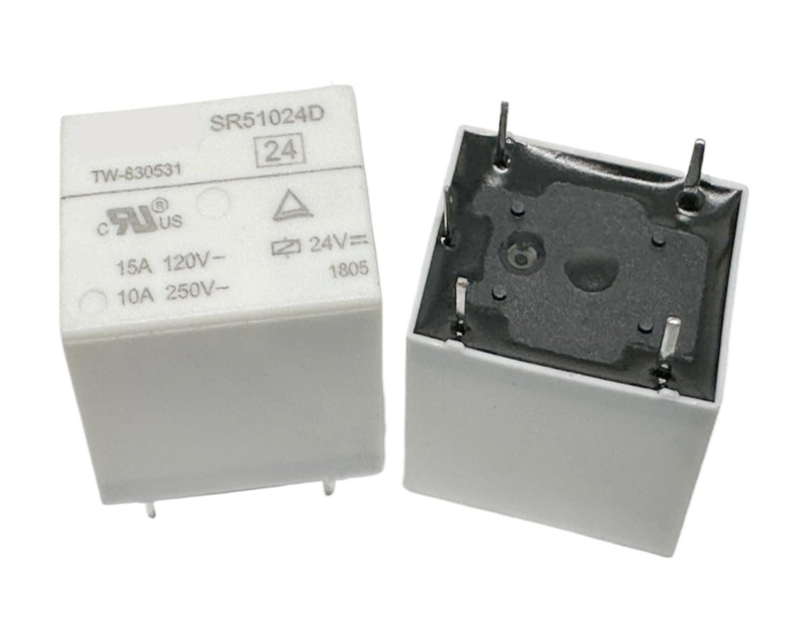 Yzwrwrmktb One Color 1Pc Sr51024d 24V (T73-1C-12V/24V-10A) Relay 5 Pins