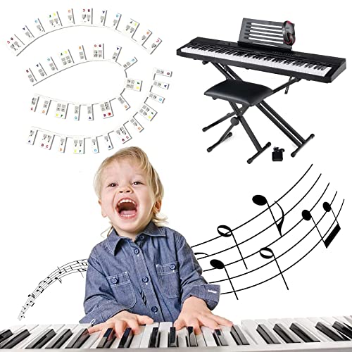 Étiquettes Amovibles En Silicone Pour Clavier De Piano Lot De 3 Notes Amovibles Colorée Autocollants Réutilisables Avec 88 Touches 1Pcs Chiffon Nettoyage 1Pcs Autocollant Note - Les Beatles, Paul McCartney, John Lennon, RIngo Starr, George Harrison Étiquettes Amovibles En Silicone Pour Clavier De Piano Lot De 3 Notes Amovibles Colorée Autocollants Réutilisables Avec 88 Touches 1Pcs Chiffon Nettoyage 1Pcs Autocollant Note – Image 6