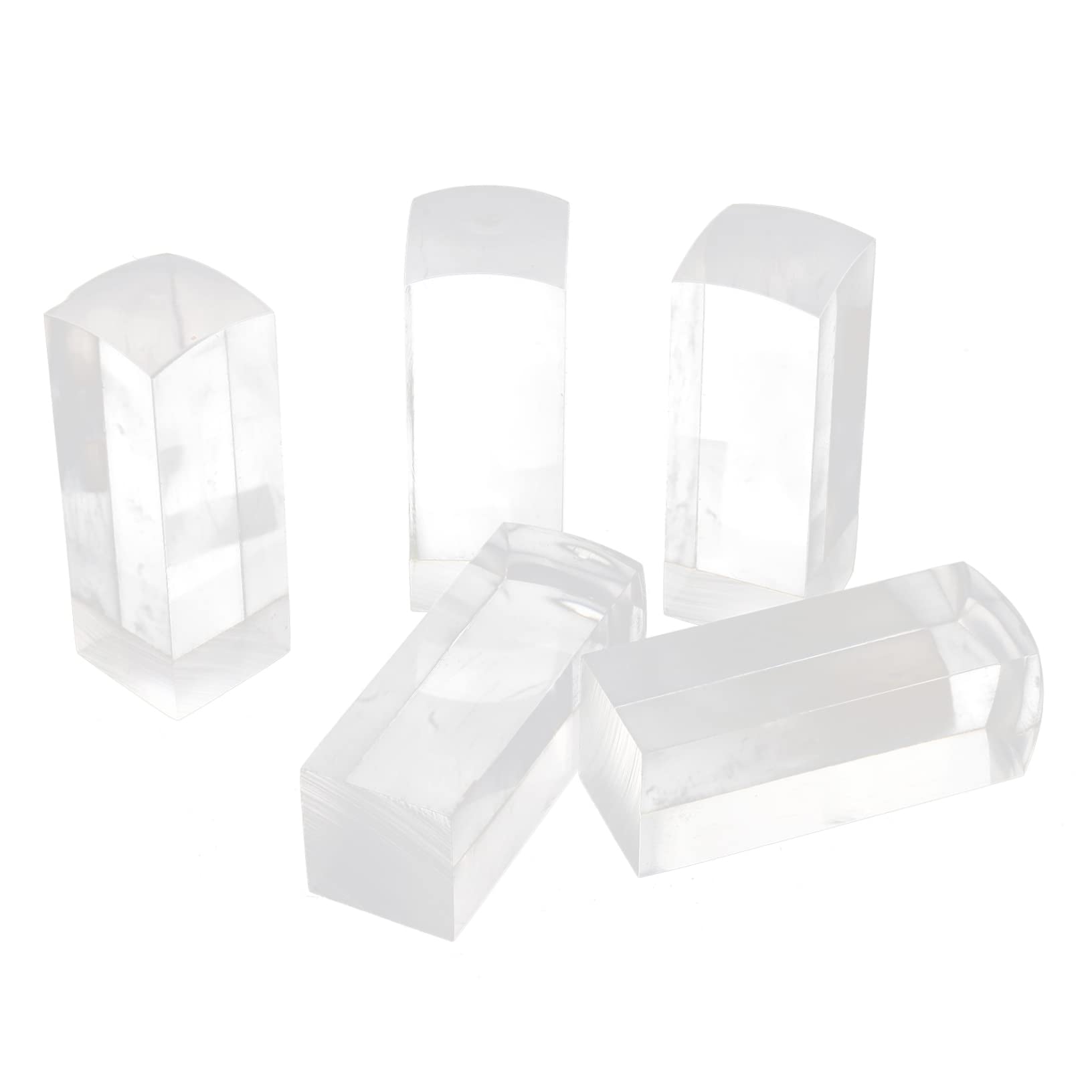 Artibetter 5Pcs Transparent DIY Stamps Blank Seal Material for Creative Projects for Crafting and Hands Activities for Art