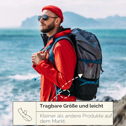 Quatish Camping Besteck, 5 Stück Edelstahl Reisebesteck mit Etui, Besteckset to Go, Campingbesteck für Unterwegs, Outdoor, Reise, Arbeit, Schule, Reise Gadgets, Silber 6