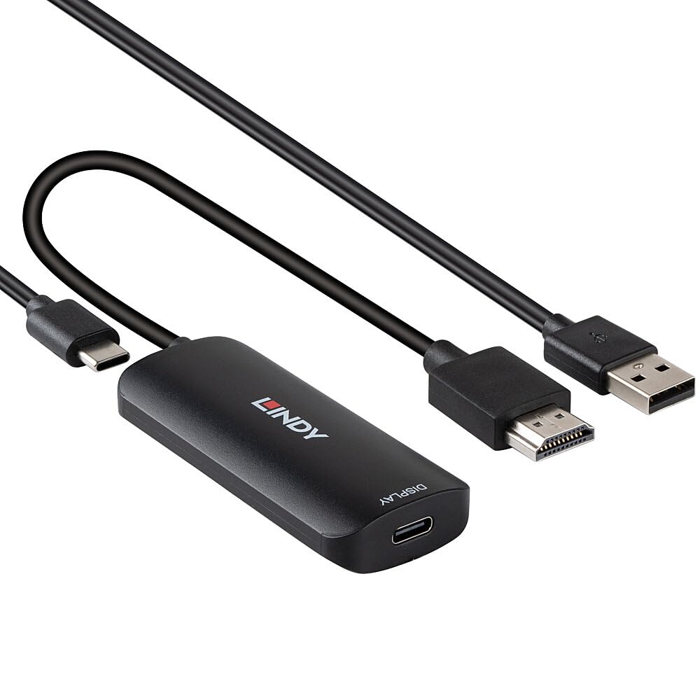 Lindy - Convertitore da HDMI a USB di tipo C con alimentazione USB