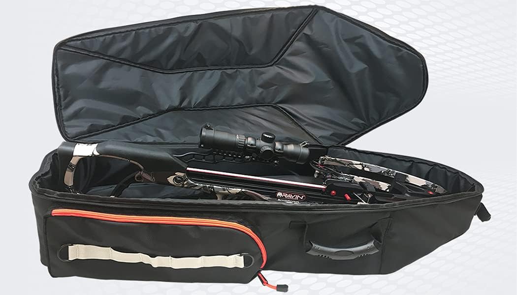 Ravin Crossbows Soft Case with Arrows, Shoulder Sling, Broadheads, Lighted Nocks, and Hat Bundle (8 Items)