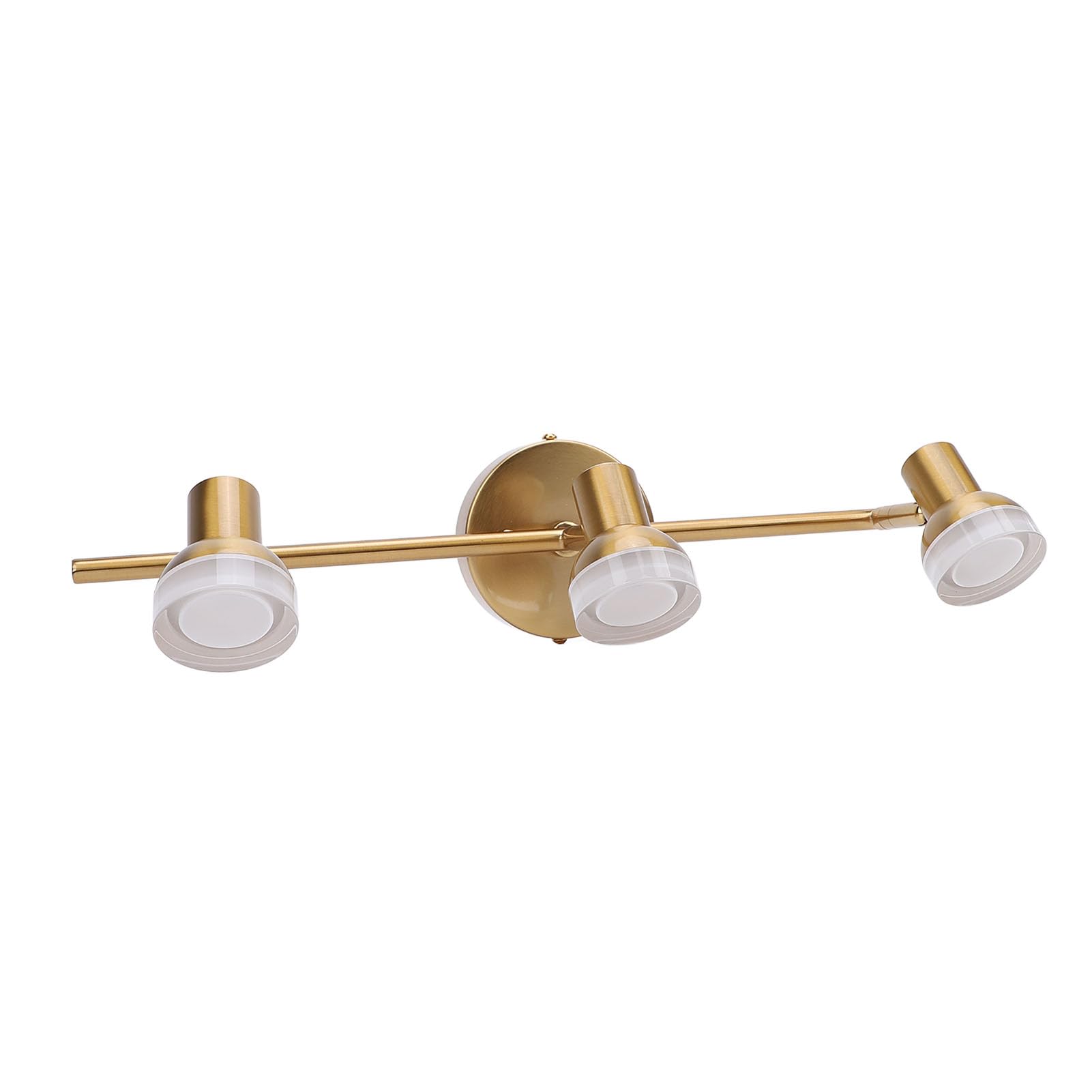 Lámparas de Tocador de Baño con 3 Luces, Luces de Tocador Modernas, Lámpara de Pared de Baño sobre Espejo, Luces de Tocador de Oro Cepillado Modernas para Baño, Apliques de