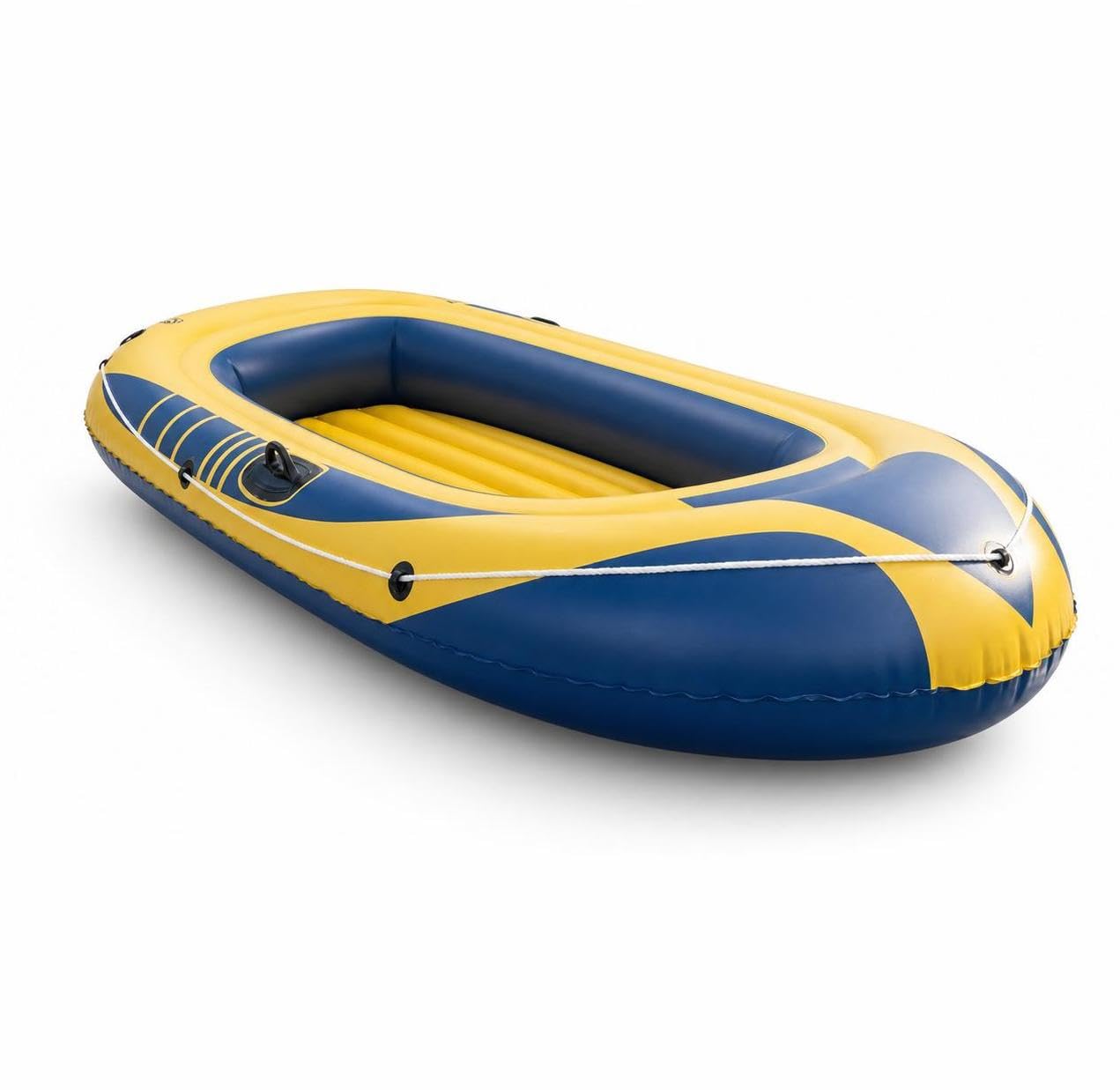 Bateau Gonflable Adulte en PVC, Embarcation Pneumatique pour 2 ou 3 Personnes, 160 kg