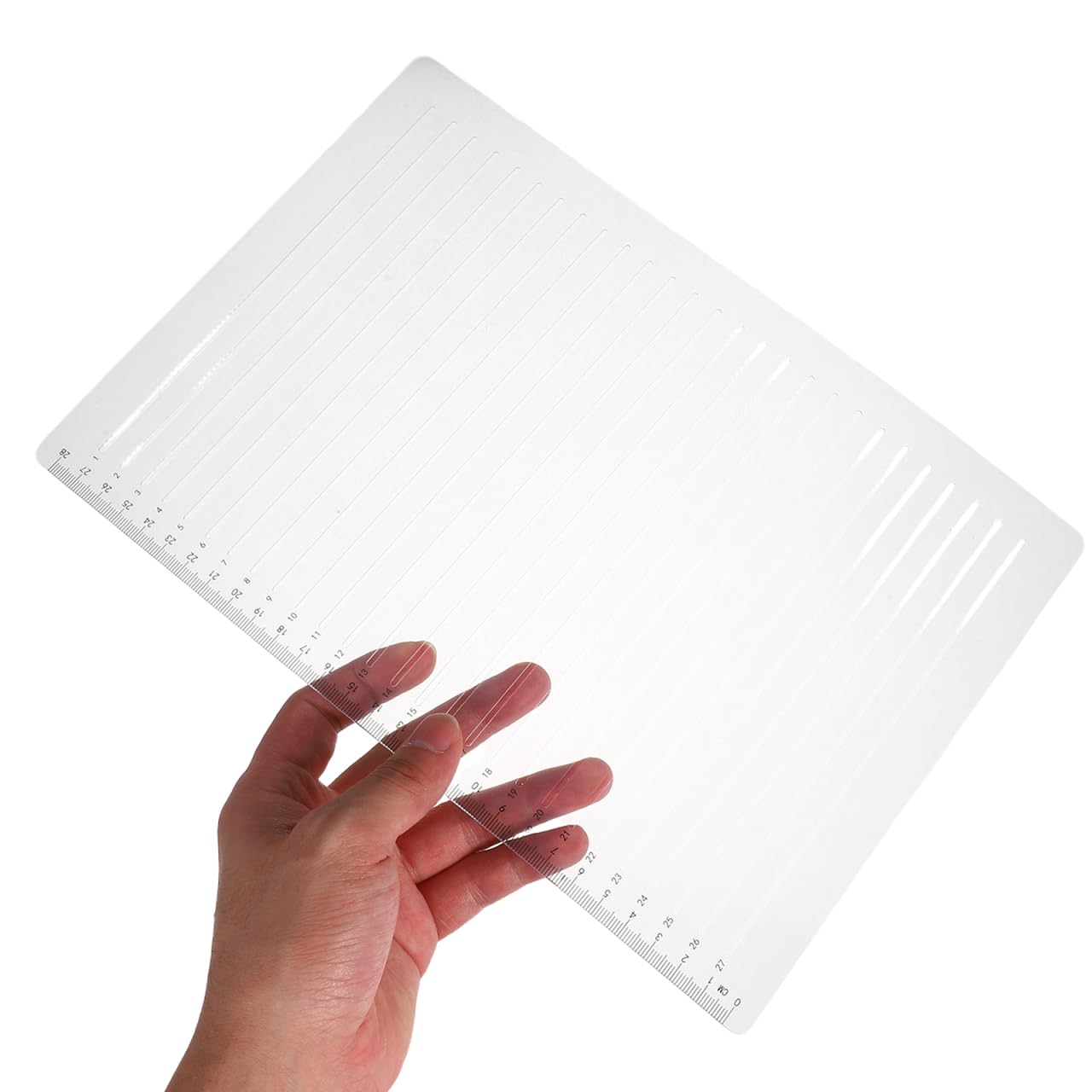 OSALADI Lot De 2 Pochoirs À Lignes Droites 11.73X8.07In Règle De Dessin Parallèle Avec Espacement 1Cm Guide D'Écriture Pour Calligraphie Et Lettrage Précis