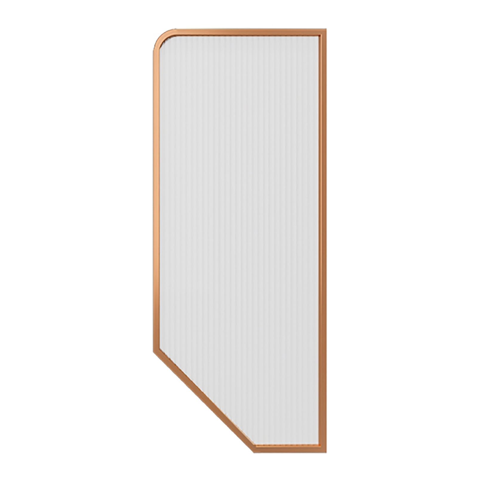 Generico Divisorio per WC a Parete Color Oro Rosa, divisorio per Bagno Maschile, Schermo di Protezione per orinatoio, Set da 3 Pezzi per Hotel, scuole, Centri Commerciali, bagni pubblici