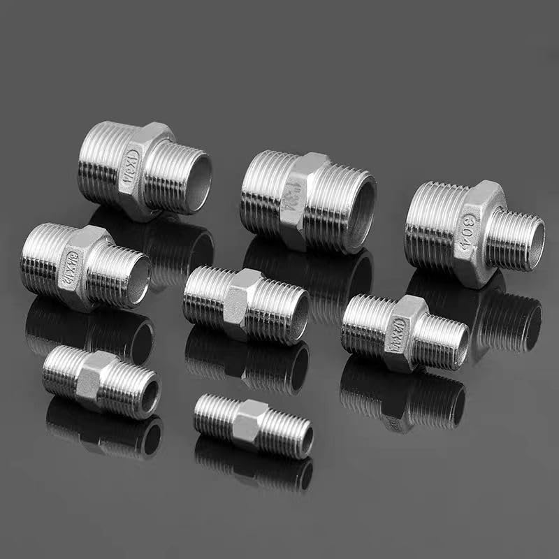 Conector reductor hexagonal de acero inoxidable 316 muy resistente NO13 para plomería duradera 3