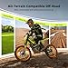 VALTINSU EM5PRO Electric Dirt Bike for Adults, 4500W Brushless Motor 51 mph, 60V 27Ah Removable Battery 60 Mile Range, Full Suspension with Hydraulic Brakes, 17''/14'' Off-Road, Green