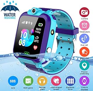 Kids Smart Watch,Childrens Smartwatch for Kids Boys,Waterproof LBS Tracker Watch HD Touch Screen