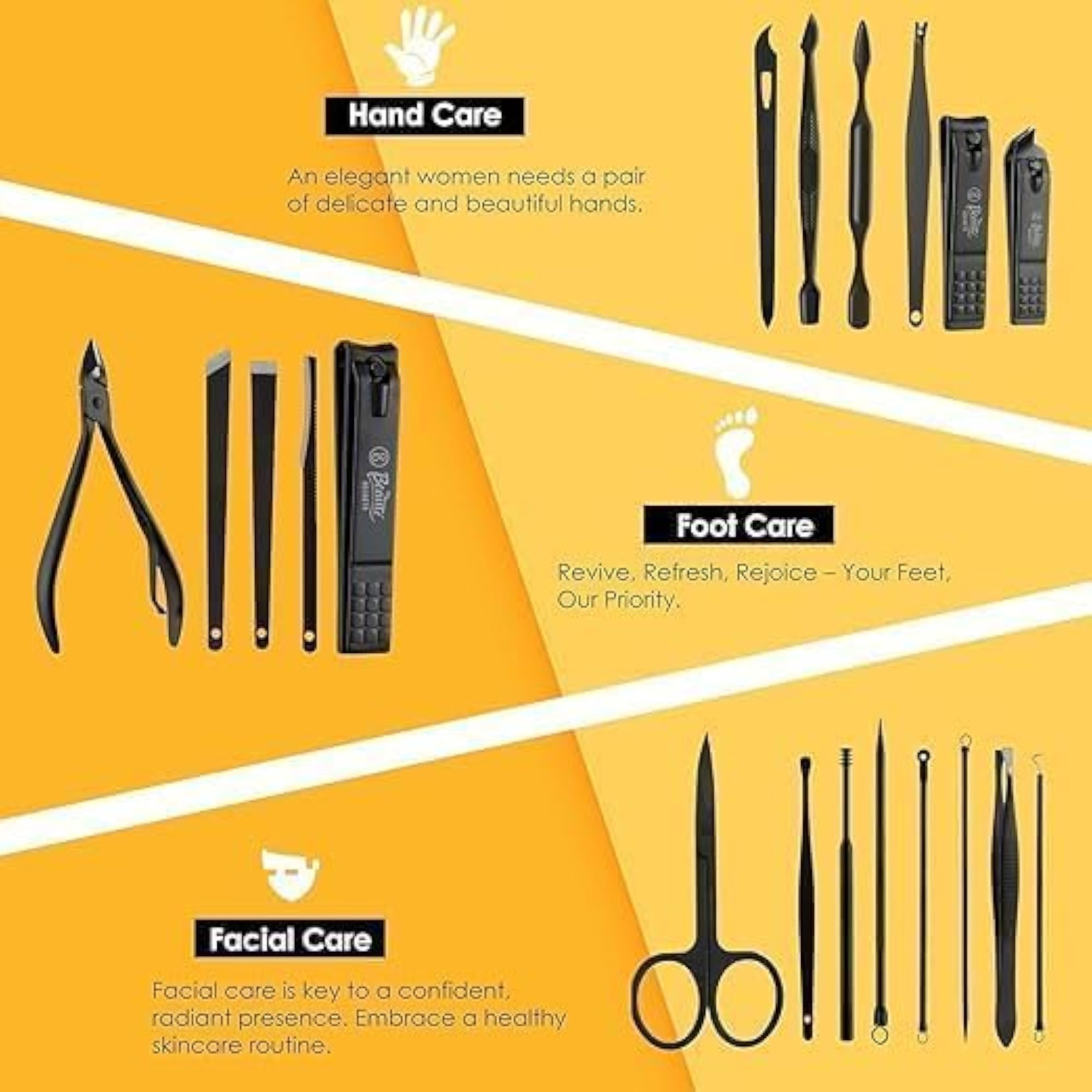 Essentials Stainless Steel Manicure Set with Travel Case
