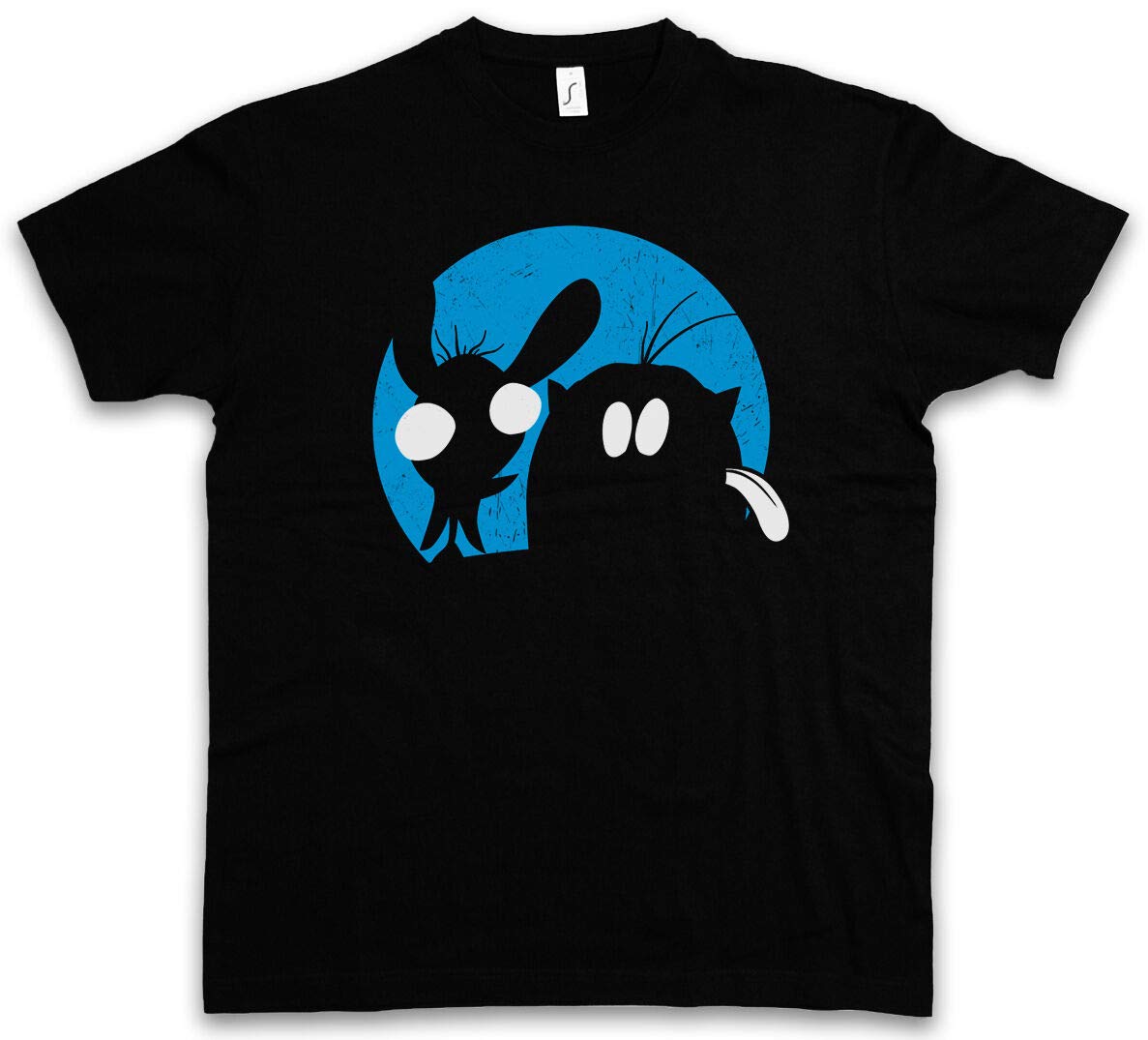 REN J T-SHIRT – Stimpy & and Figures - M